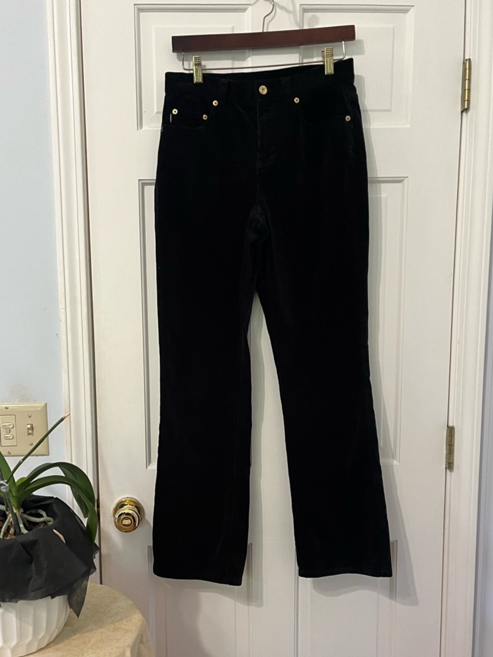 Lauren Jeans Co black corduroy size 4